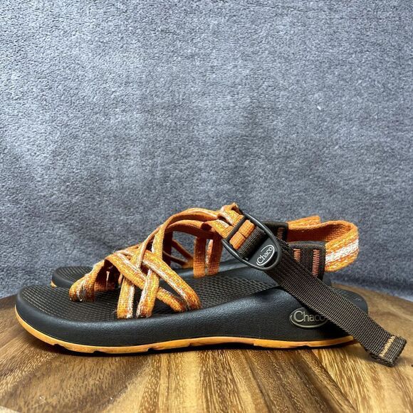 Chaco Womens ZX2 Sandals Classic Brown Orange Hiking Outdoor Toe Loop Women’s 7 - Picture 3 of 8